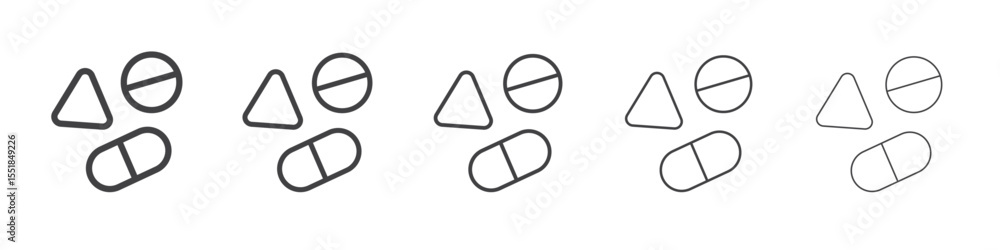 Pills icon simple illustration logo art Pills icon simple illustration logo art