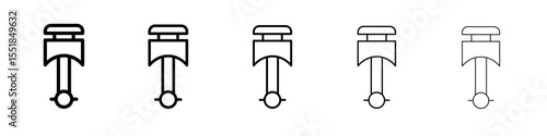 piston icon simple illustration logo art