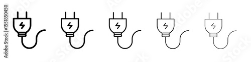 Plug icon simple illustration logo art