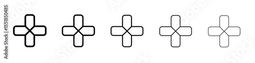 Plus Icon simple illustration logo art