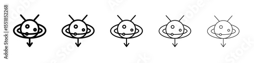 quasar icon simple illustration logo art