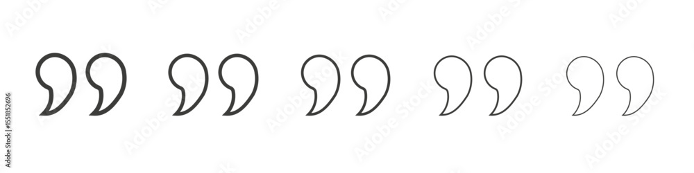 Obraz premium Quote icon simple illustration logo art