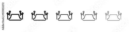 red carpet icon simple illustration logo art