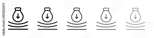 Resilience icon simple illustration logo art