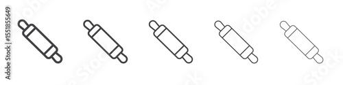 Rolling pin icon simple illustration logo art