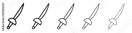 sabre icon simple illustration logo art