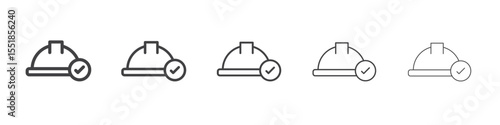 Safety Verified icon simple illustration logo art