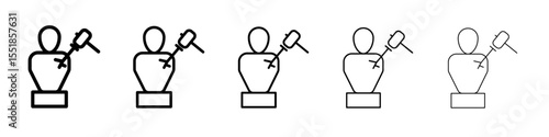 Sculptor icon simple illustration logo art
