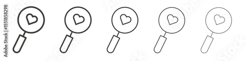 Search icon simple illustration logo art