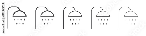 Shower icon simple illustration logo art
