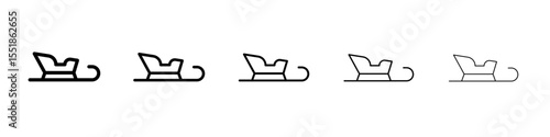Sled icon simple illustration logo art