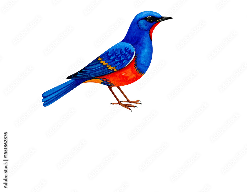 Obraz premium blue bird isolated on white