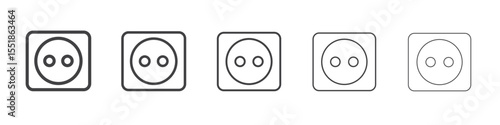 Socket icon simple illustration logo art