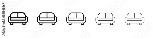 sofa icon simple illustration logo art
