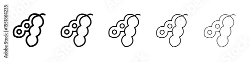 soybeans icon simple illustration logo art