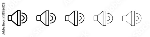 Speaker volume icon simple illustration logo art