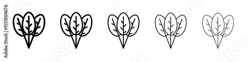 spinach icon simple illustration logo art