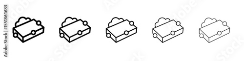 Sponge with foam icon simple illustration logo art