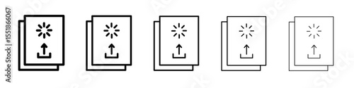 submit progress icon simple illustration logo art