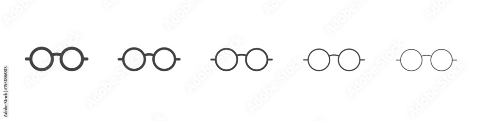 Fototapeta premium Sunglasses icon simple illustration logo art