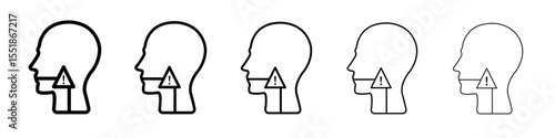 Swallowing Reflex Icon simple illustration logo art