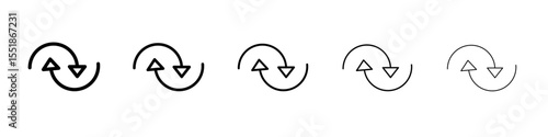 swap Icon simple illustration logo art