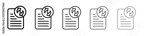Synchronization icon simple illustration logo art