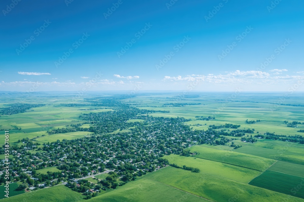 Fototapeta premium aerial drone view captures intricate layout of mini-farms showcasing diverse styles against landscape