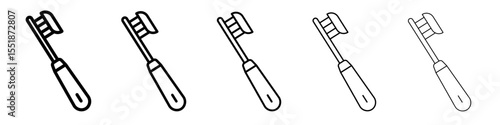 tooth brush icon simple illustration logo art