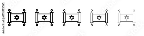 Torah icon simple illustration logo art