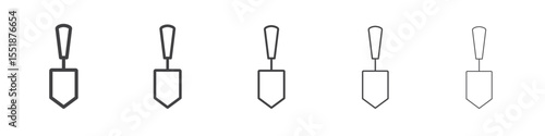 trowel icon simple illustration logo art