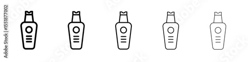Ultrasonic face skin scrubber icon simple illustration logo art