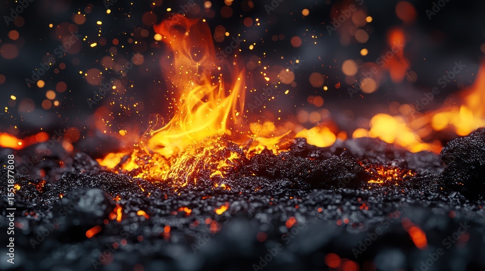 Fiery Embers: A Dance of Fire and Darkness Fiery Embers: A Dance of Fire and Darkness