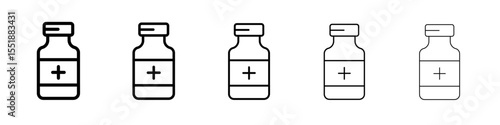 vial medical icon simple illustration logo art