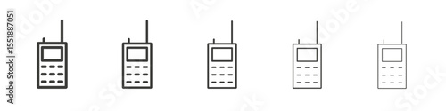 Walkie talkie icon simple illustration logo art