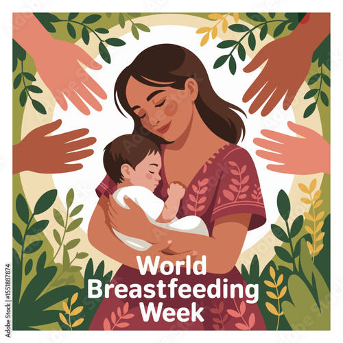 World Breastfeeding Week Observation Poster