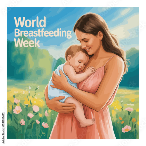 World Breastfeeding Week Observation Poster