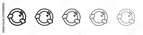 Washing dishes icon simple illustration logo art