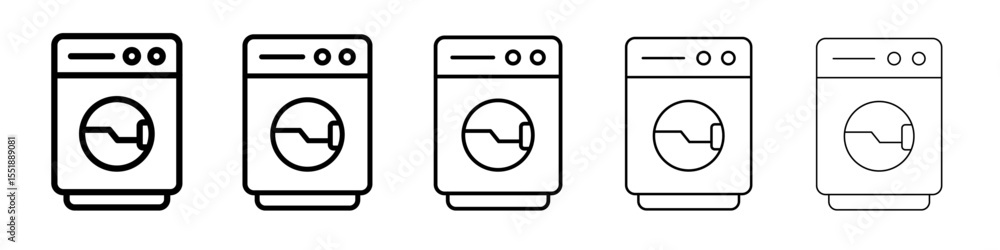 Washing machine icon simple illustration logo art Washing machine icon simple illustration logo art