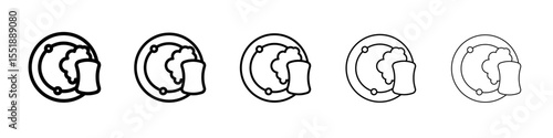 Washing plate icon simple illustration logo art