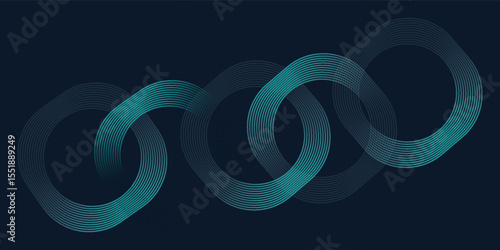 lines. Geometric stripe line art design. Modern shiny blue rounded lines pattern. Futuristic technology concept.vactor