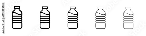 water bottle icon simple illustration logo art