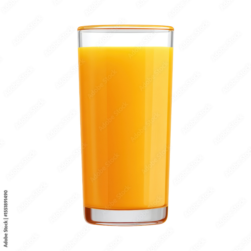 Freshly Squeezed Orange Juice in Clear Glass Serving on White Background for Refreshing Drink Concept Transparent background or PNG Freshly Squeezed Orange Juice in Clear Glass Serving on White Background for Refreshing Drink Concept Transparent background or PNG