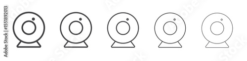 Webcam icon simple illustration logo art
