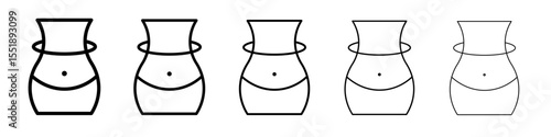 Weight loss icon simple illustration logo art