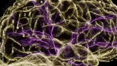 Glowing Digital Brain – Artificial Intelligence Visualization