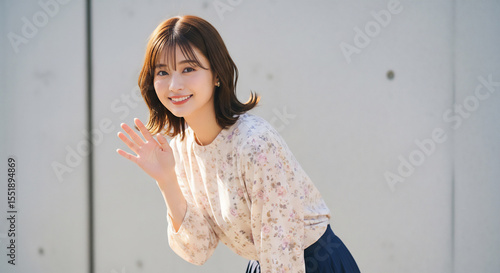 Natural Portrait of a Beautiful Japanese Woman in Her 20s