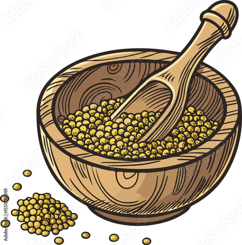 bowl of corn and spoon