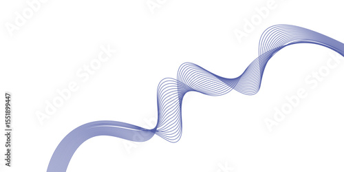 Abstract 3D illustration of a black and white smoke snake symbol with a water drop design