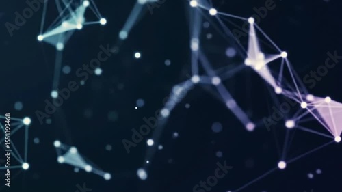 AI Data Mesh – Abstract Digital Connections in Motion